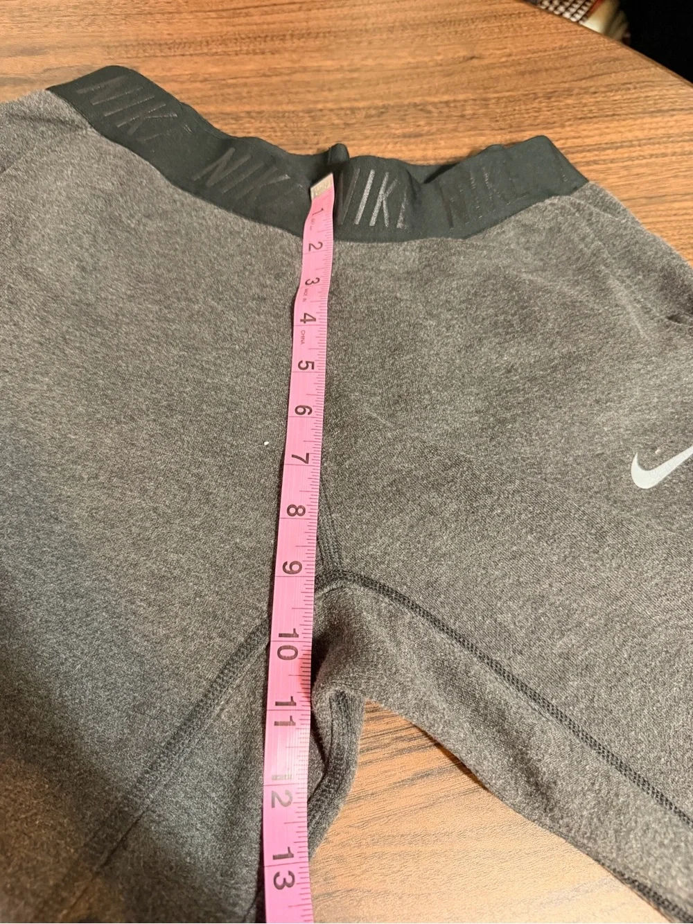 Nike Dark Gray Logo Elastic-Waist Track Joggers